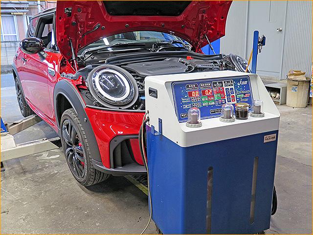 MINI クロスオーバー　ATF交換　圧送交換　トルコン太郎　3BA-XRJCWMW
