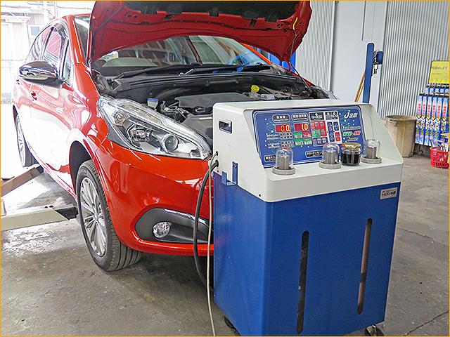 プジョー　208　ATF交換　圧送交換　トルコン太郎　ABA-A9HN01