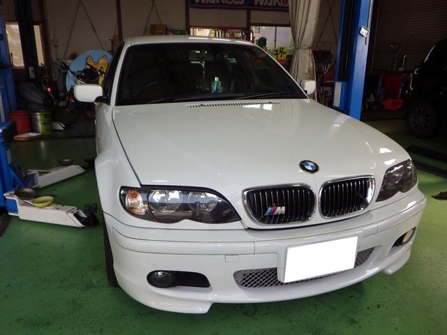 BMW 320i　E46　ラジエター冷却水漏れ修理　松戸市