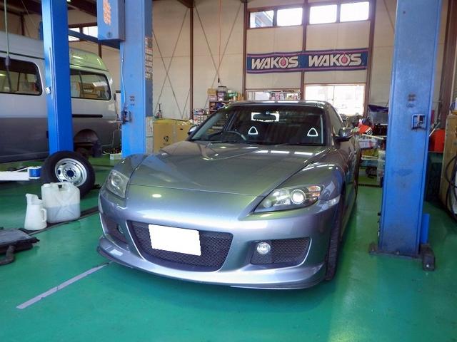 マツダ　RX-8　冷却水漏れ修理　ラジエター交換　松戸市