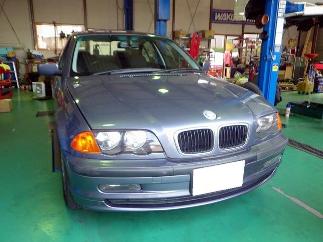 BMW　318i　E46　社外中古マフラー持込み取り付け　松戸市