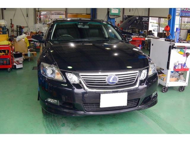 レクサス　GS350　足廻り異音修理　フロントショック交換　松戸市