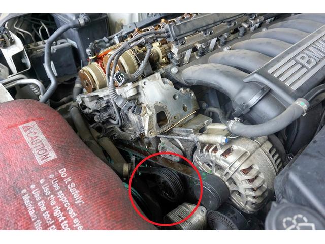 BMW　525i　E60　エンジンオイル漏れ修理　松戸市