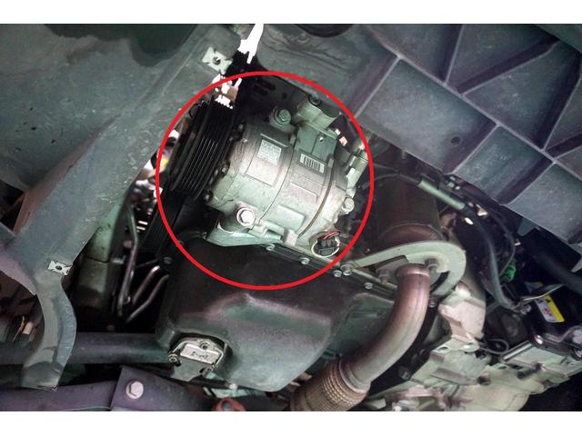 VW　ポロ　エアコン効かない修理　エアコンコンプレッサーOEM交換　松戸市