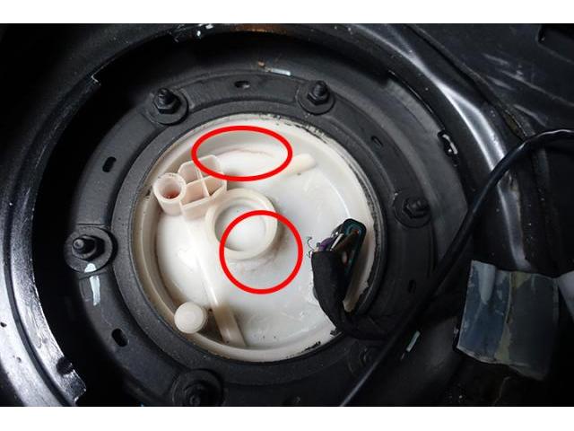 メルセデスベンツ S63AMG W221　ガソリン漏れ修理 フューエルキャップ交換 車検