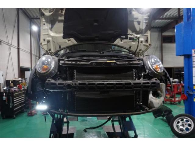 BMW MINI R55　クラブマン エアコン効かない コンプレッサー・コンデンサー交換
