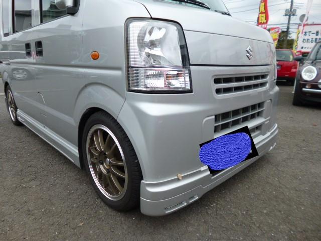 スズキ　ＤＡ６４Ｖ　エブリィ　持ち込み　ＦＳＲ　エアロ　取り付け　アルミ　取り付け　相模原市南区！