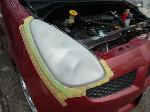 スバル　ＲＪ１　Ｒ１　加工　コーティング　くすみ　ヘッドライト　クリーニング　相模原市中央区！