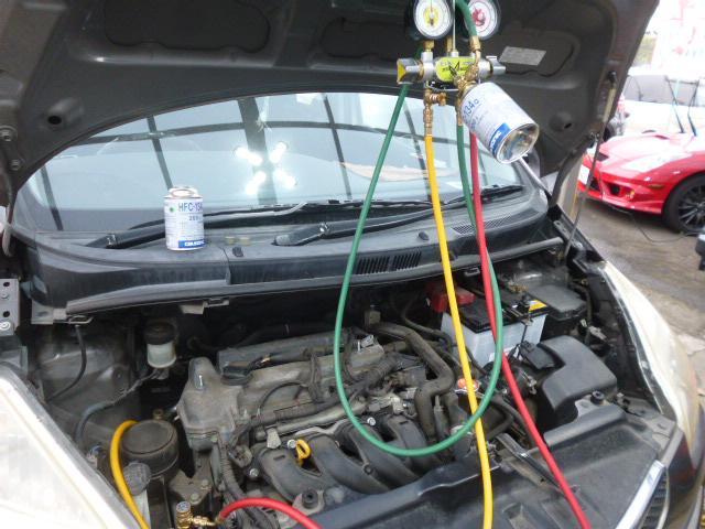トヨタ NCP100 ラクティス ABSランプ点灯 診断機 スピードセンサー 交換 スロットルボディ 清掃 エアコン効きが悪い エキスパンションバルブ 交換 相模原市南区!