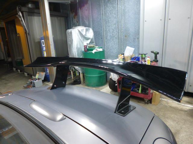 マツダ　ＮＣＥＣ　ロードスター　持ち込み　ＧＴウィング　取り付け　加工　補強　神奈川　相模原市南区！