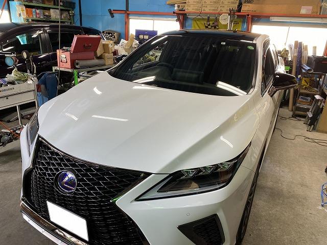 レクサス　ＲＸ４５０ｈ　ルーフラッピング施工