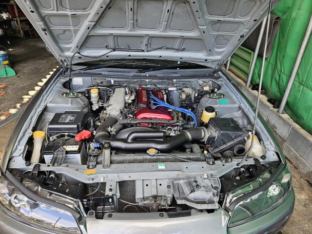 日産　シルビア　パワーステアリングホース交換