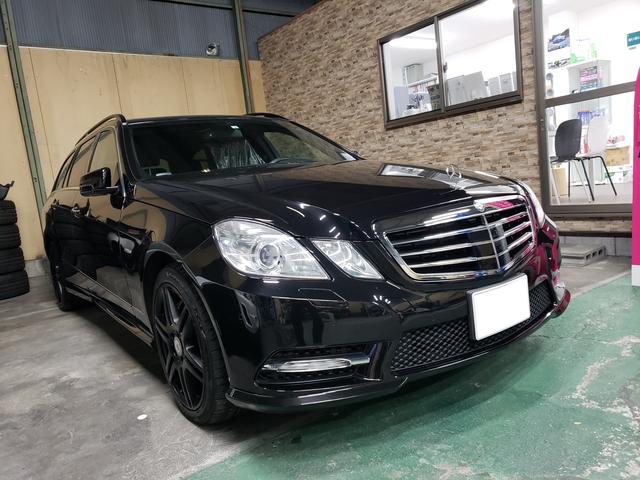 メルセデス・ベンツ　E550　W212　部品交換・一般整備　ミラーカバー交換・E/gオイル交換編