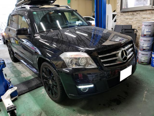 【メルセデス・ベンツ　GLK300（X204型）　Fリップスポイラー持込取付】