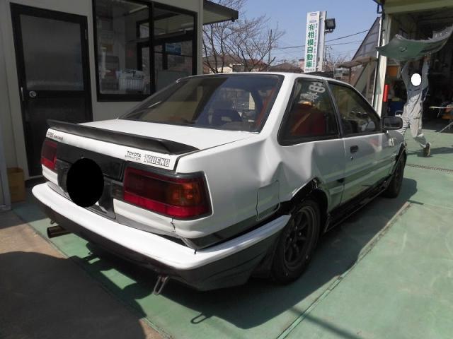 貴重なお車も！AE86トレノ施工事例