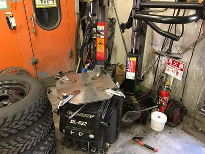 もちろんタイヤチェンジャー完備！