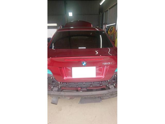 【BMW E82 120i】【車両保険修理　左後ろ＆左ドア鈑金修理】

