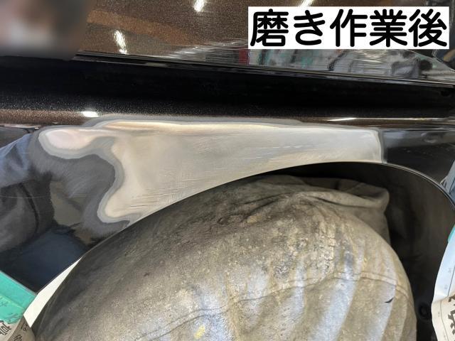 【ダイハツ　トール】【右クォーターパネル　キズ直し　塗装】