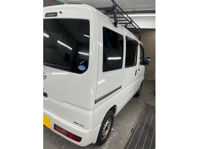 【日産　クリッパーバン】【リアバンパー，リアゲートのヘコミ，キズ修理　部品交換＆鈑金塗装】