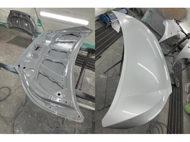 【ダイハツ　ミライース】【衝突によるフロントのヘコミ　部品交換＆塗装による対応】