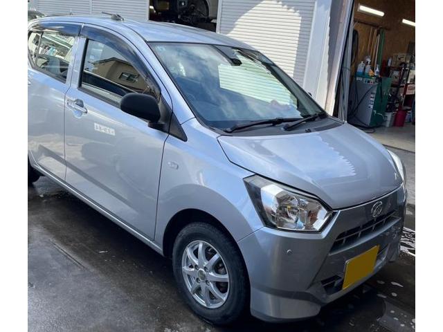 【ダイハツ　ミライース】【衝突によるフロントのヘコミ　部品交換＆塗装による対応】