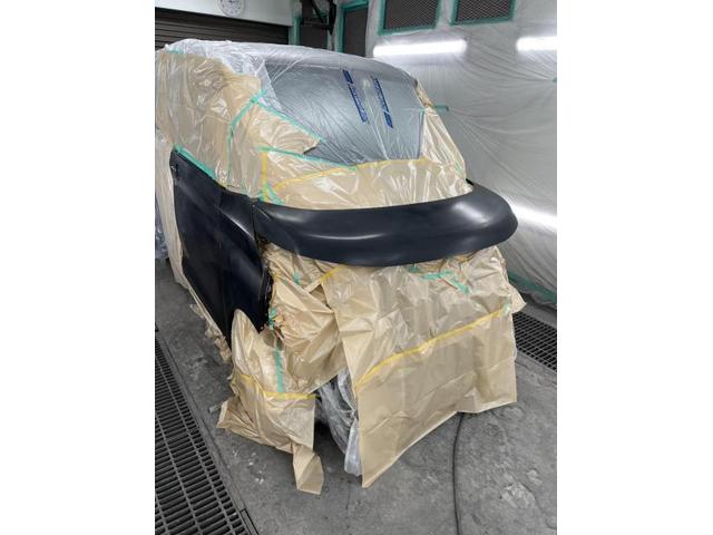 【日産　ルークス】【衝突事故によりボンネット変形　修理】