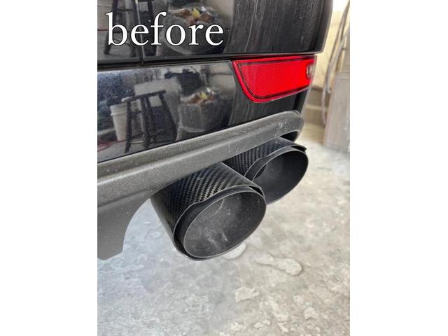 【ポルシェ　マカン】【ドアサッシ、マフラーカッター塗装】