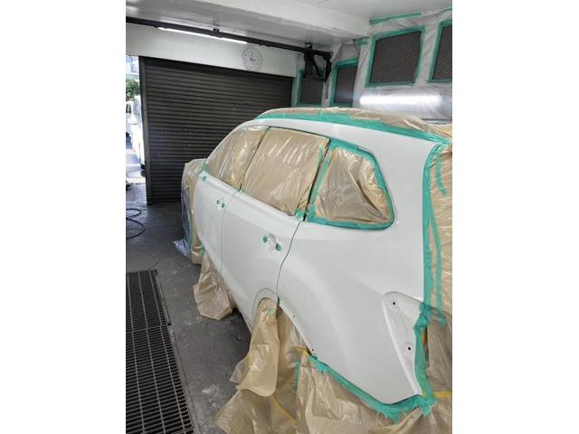 【スバル　フォレスター】【右リアドアのヘコミキズ　ドア交換のち塗装】