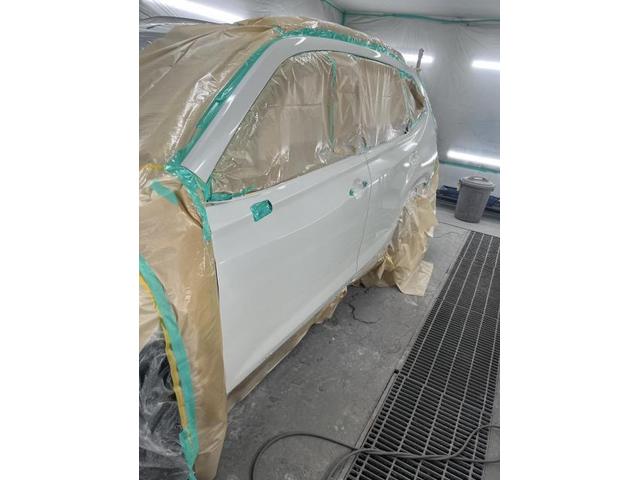 【スバル　フォレスター】【右リアドアのヘコミキズ　ドア交換のち塗装】