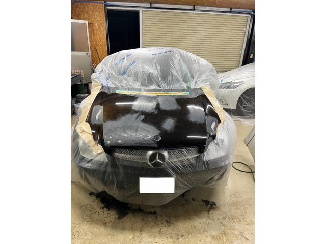【メルセデス・ベンツ　Cクラス】【ボンネット塗装剥がれ修理】