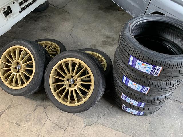 GC8 インプレッサ STIタイプR OZホイール 持ち込み タイヤ交換