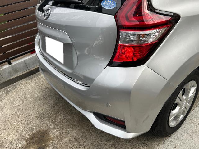 【キズ・ヘコミ直し】日産　ノート　リアバンパー交換　板金塗装　鈑金　当日納車　代車無料　保険修理対応してます　レンタカー貸出　レッカー対応　埼玉県　上尾市　さいたま市　桶川市　北本市　伊奈町