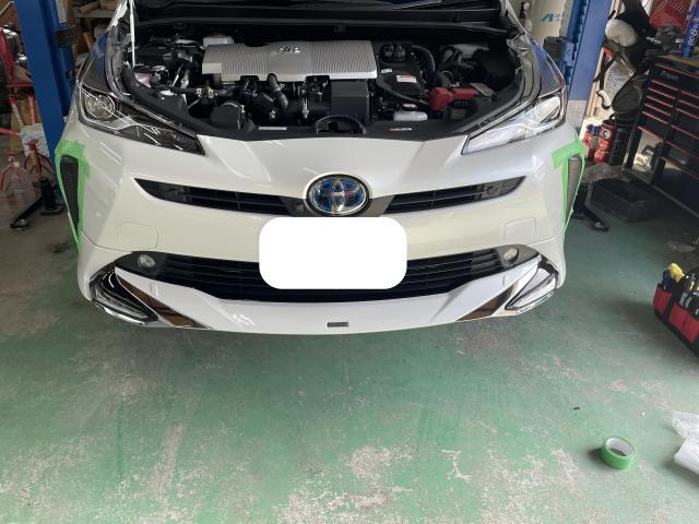 プリウス　LEDライト取付作業　純正部品流用
埼玉県　川越市　狭山市　所沢市　狭山市　ふじみ野市