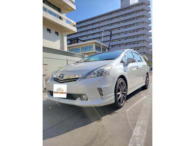 トヨタ　プリウスα　グー故障診断（コンピュータ診断）車検整備　フォグランプ交換　オイル・フィルター交換