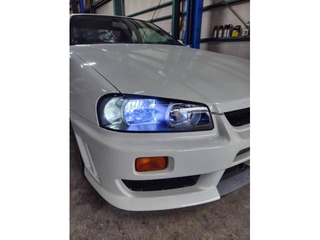 日産　スカイライン　ヘッドライトレンズ交換　平塚　茅ヶ崎　大磯　小田原　伊勢原　藤沢　厚木