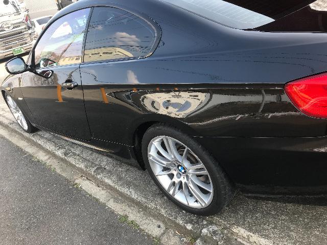 BMW335i左ドア板金修理
