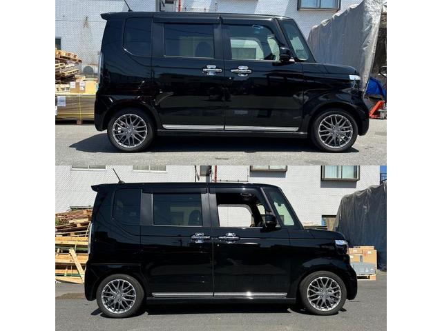 ホンダ　N-BOX　カスタム　新車　JF６　ローダウンスプリンス　アライメント　取付　持ち込み　大和市