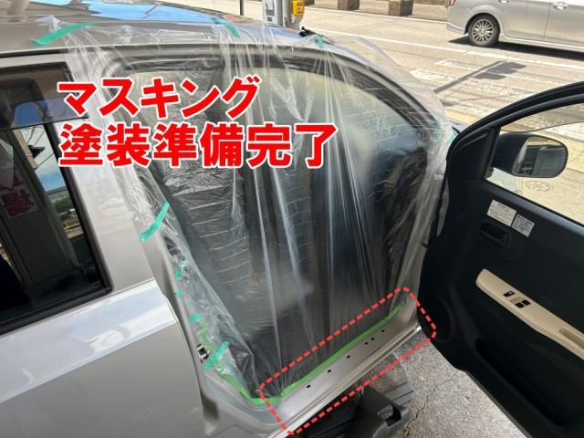 スズキ　アルト　ご購入いただきました　運転席のステップ缶スプレー補修