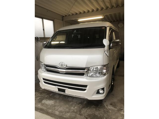 ハイエース　ミラーモニター　ナビ連動加工