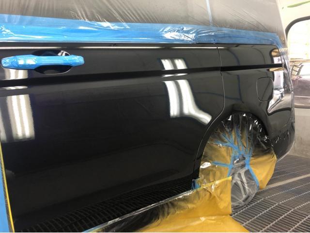 ステップワゴン板金　RK5側面修理板金塗装　ステップワゴンへこみ修理格安さいたま市岩槻区自動車鈑金塗装安い