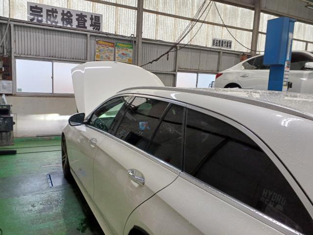 ベンツ車検E220d車検安いさいたま市岩槻区(株)ユーパーク岩槻工場　ディーゼル車車検安い越谷草加川口　外車鈑金修理格安