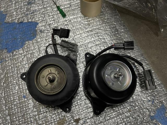 ■三菱　ランエボ　コンデンサーファンモーター交換　さいたま市岩槻区・越谷市・川口市　整備■