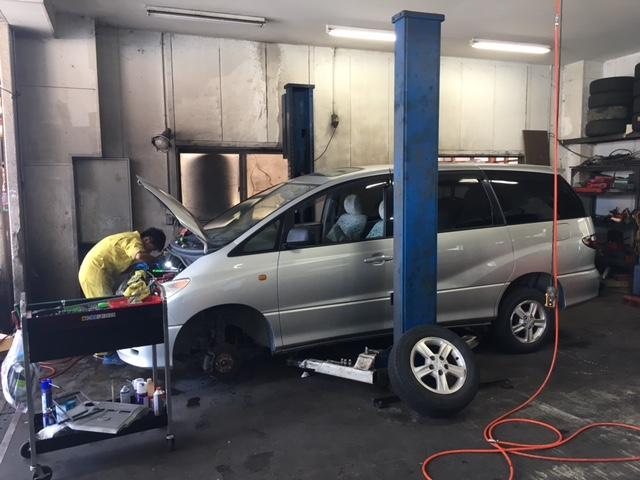 トヨタ　エスティマ　車検　越谷市