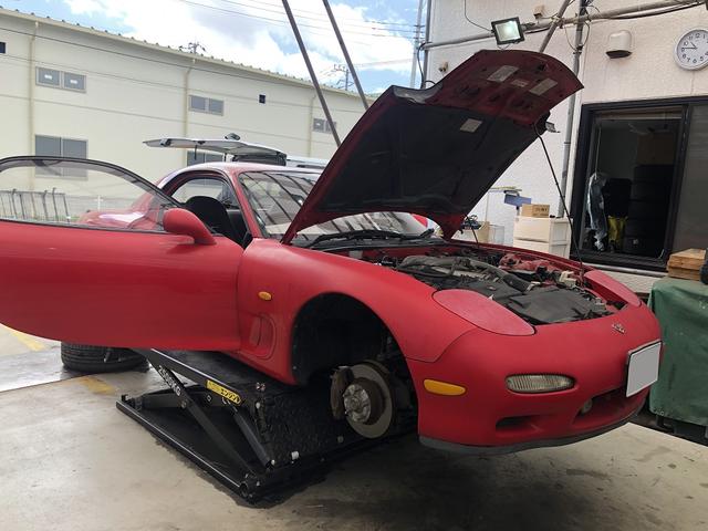 FD3S　RX-7　パワーウィンドウ動作不良　TWSユニット修理 練馬区