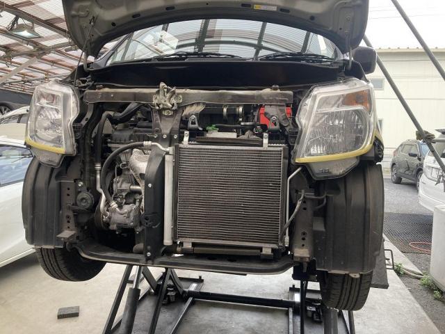 ワゴンR　バンパーカバー交換　持ち込み　MH34S　さいたま市