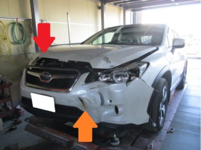 全損事故の鈑金塗装修理事例（スバル・XV）
