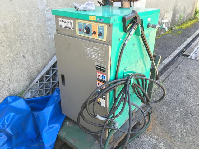 高圧洗浄機ございます！納車の際はこちらでも洗浄します！