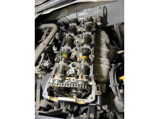 日産アトラス タペットカバーパッキン交換、リアマフラー交換