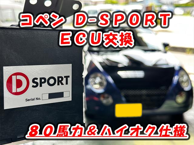 コペン L880K Dスポーツ ECU交換 80馬力 ハイオク コペン L880K Dスポーツ ECU交換 80馬力 ハイオク