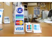 各種クレジットカードご利用頂けます！